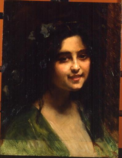 Tête de brune, Marie Nicolas, 4e quart 19e siècle