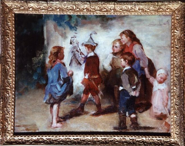 Enfants jouant, Marie Nicolas, 4e quart 19e siècle