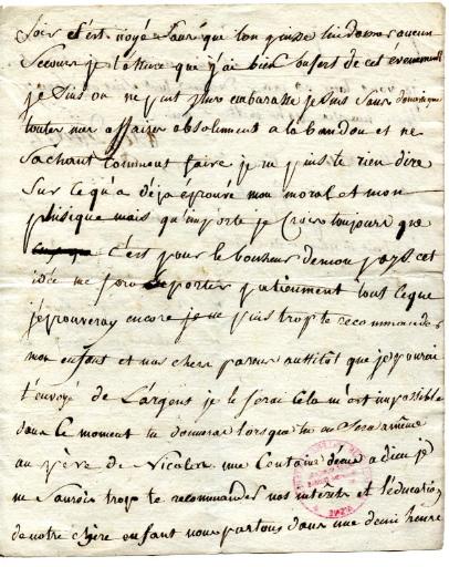 Lettre du Général Dumas à sa femme, Malte le 30 prairéal an 6 (18 juin 1798)_2