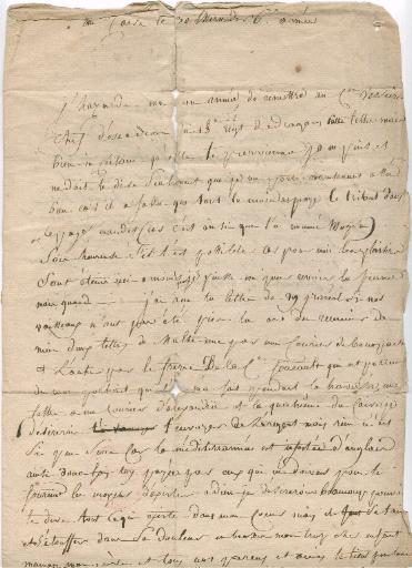 Lettre du Général Dumas à sa femme, Le Caire le 30 Thermidor an 6 (17 août 1798)_1