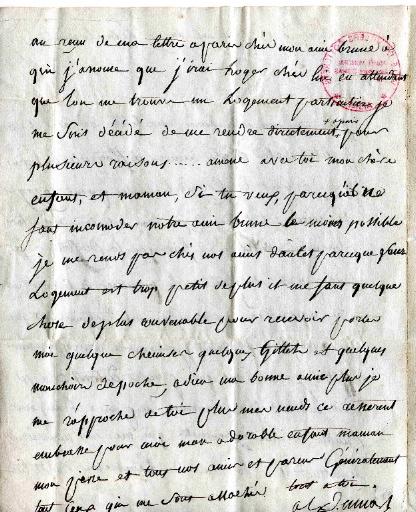 Lettre du Général Dumas à sa femme, Lion le 15 Prairial an 9 de la république (4 juin 1801)_1