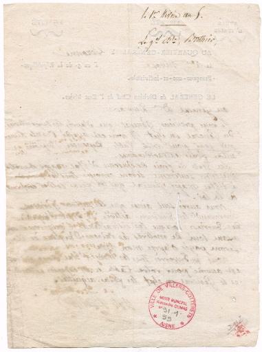 Lettre du Général divisionnaire Louis Alexandre Berthier au Général Dumas, Vérone le 1er nivôse de l'an 5 (21 décembre 1796)_1