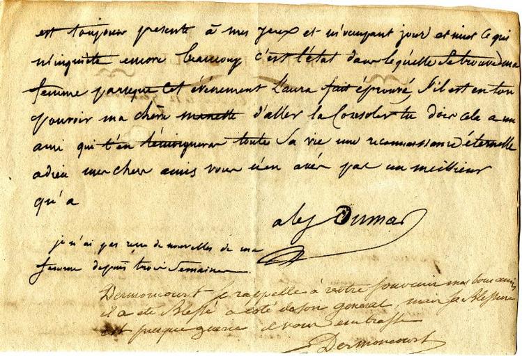 Lettre du Général Dumas à ses meilleurs amis, Brixen le 12 Germinal an 5 (1 avril 1797)_2