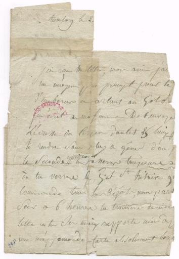 Lettre du Général Dumas à un ami, Toulon le 2...._0