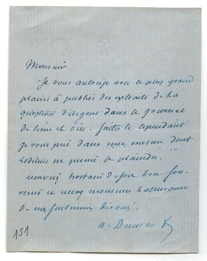 Lettre d'Alexandre Dumas fils_0