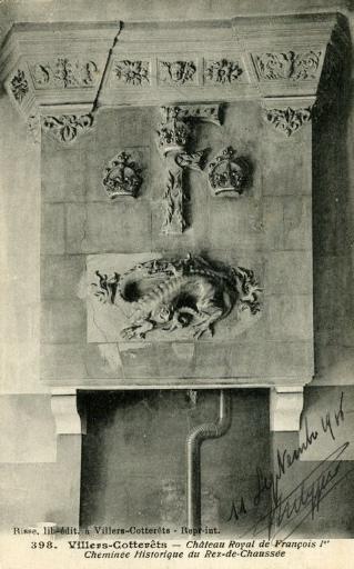 398. Villers-Cotterêts - Château Royal de François Ier - Cheminée Historique du Rez-de-Chaussée_0