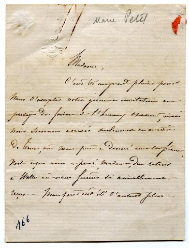 Lettre de Marie Alexandrine Dumas Olinde-Petel_0