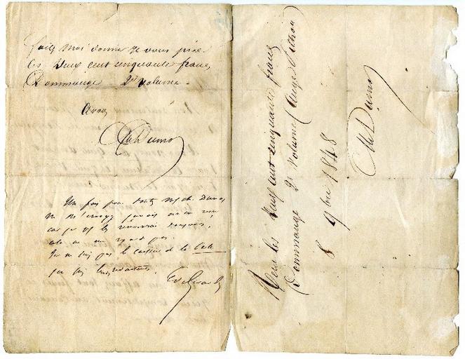 Lettre d'Alexandre Dumas à Emile de Girardin à propos sa présentation à la députation_1