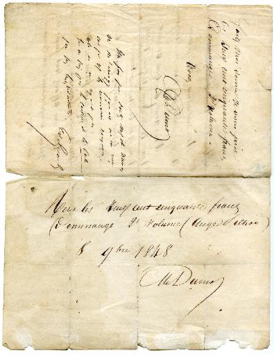 Lettre d'Alexandre Dumas à Emile de Girardin à propos sa présentation à la députation_2