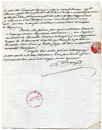 Lettre de Moriés au général Dumas, écrite à Marvejols le prairial an 13 (1805)_2