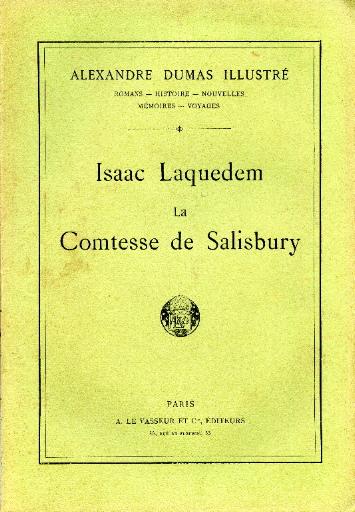 Isaac Laquedem ; La Comtesse de Salisbury_0