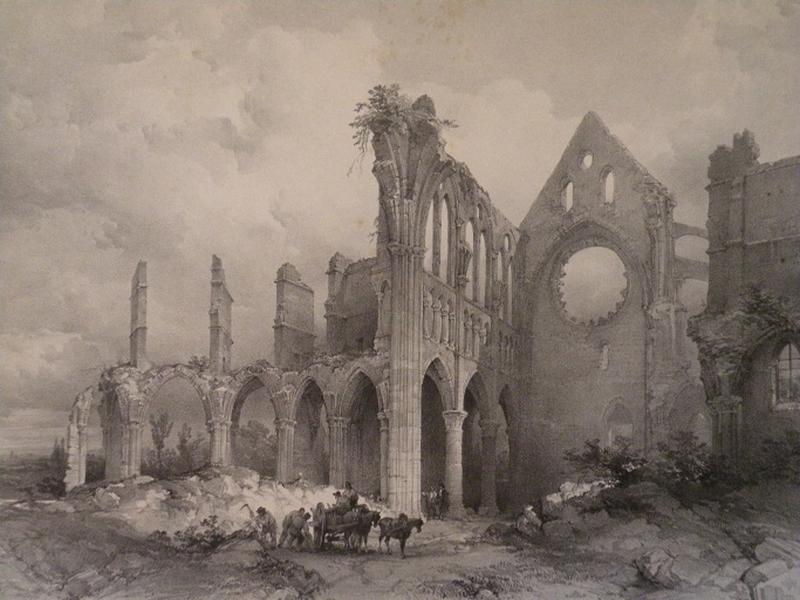 Vue générale des ruines de l'Abbaye de Longpont_0