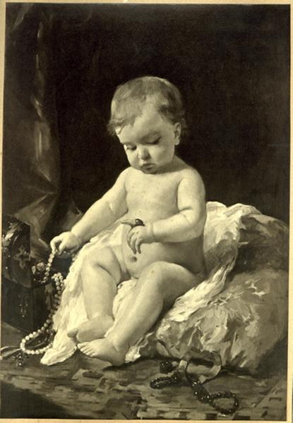 Enfant aux bijoux, Marie Nicolas, 1882