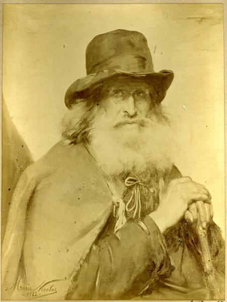 Vieux mendiant, Marie Nicolas, 1882