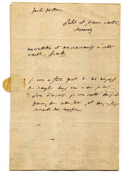 Lettre de Charles Mannoury de la Brunnetière à un Monsieur Grégoire_1