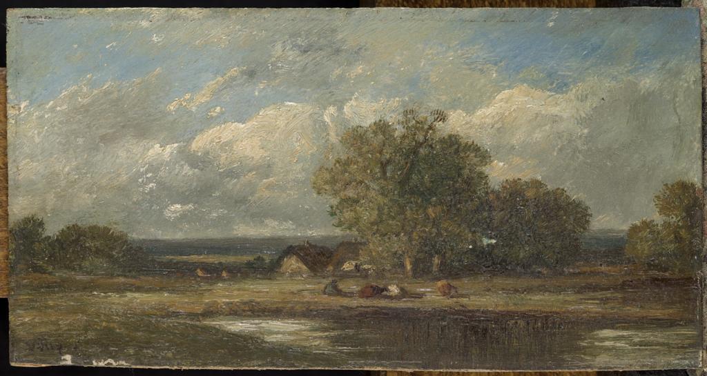 Souvenir du Limousin (titre inscrit), Léon Victor Dupre, 1865 achevé en
