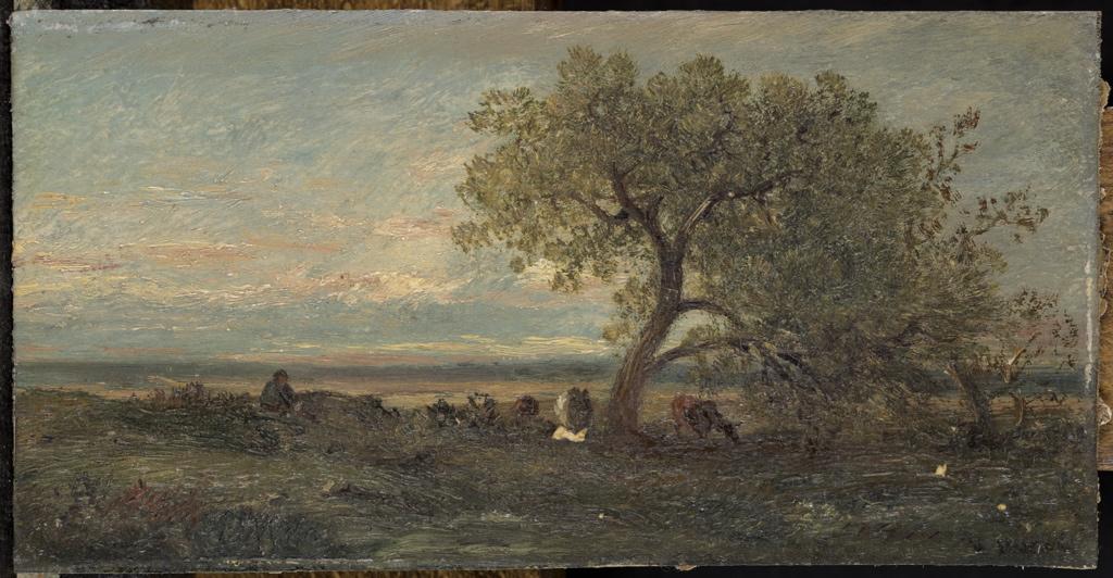 Souvenir du Limousin (titre inscrit), Léon Victor Dupre, 1865 achevé en
