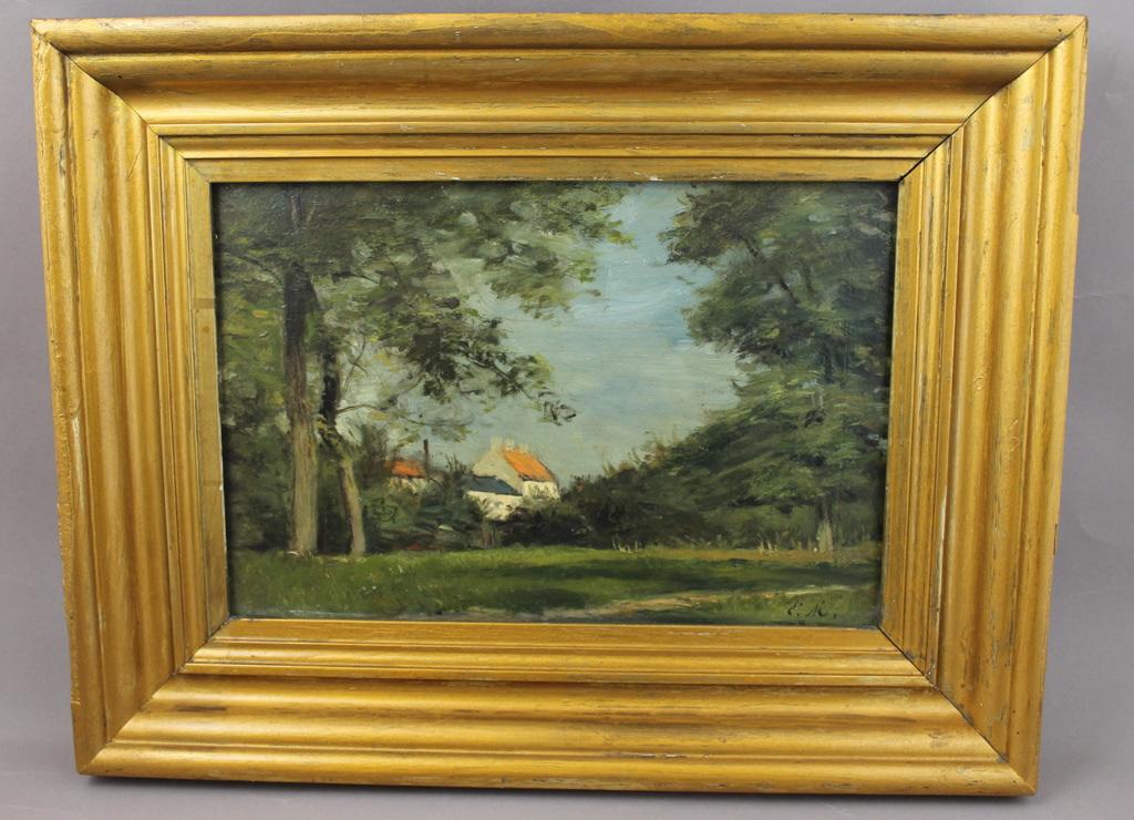 Ile de Creil (titre inscrit), Emile Louis Mathon, 1876 achevé en