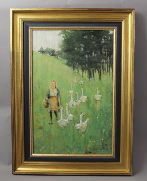La gardeuse d'oies (titre factice), Abel Truchet, 1898