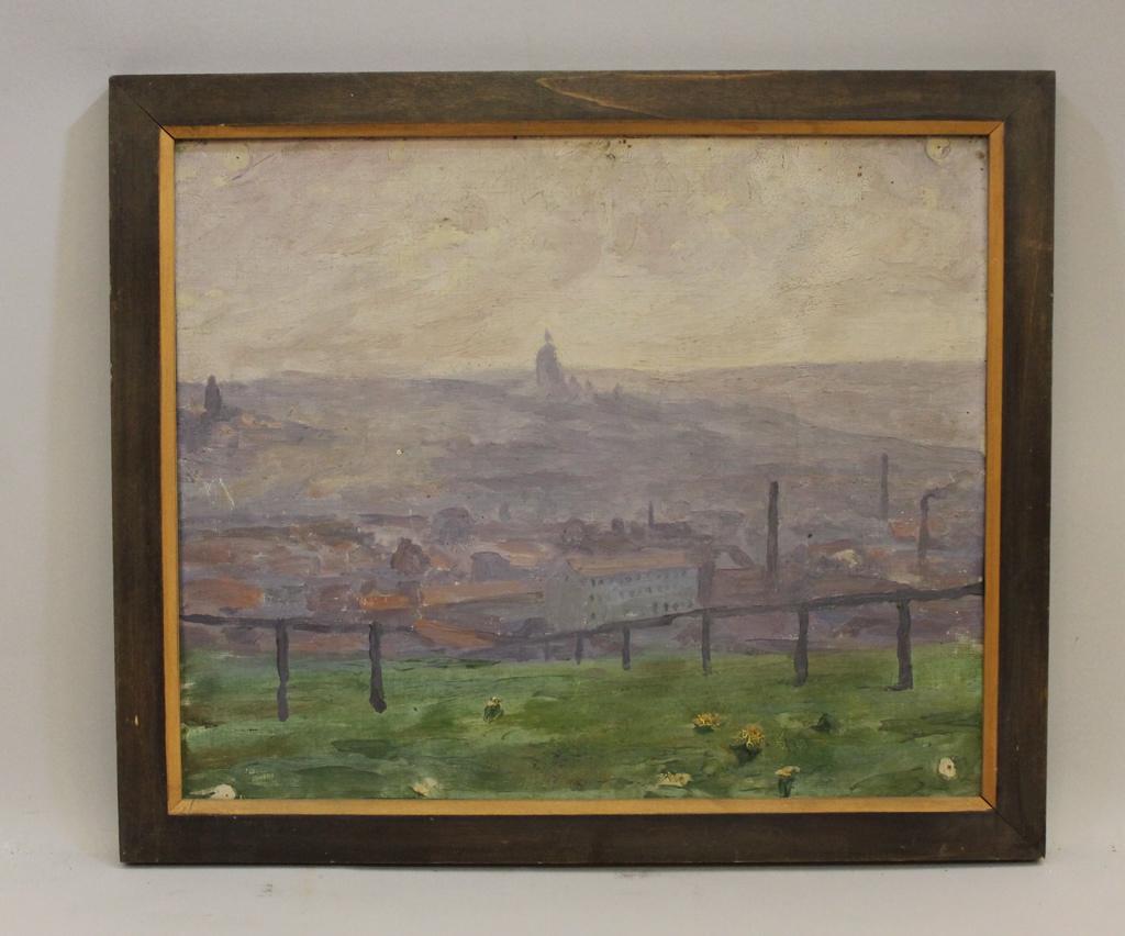 Vue d'une ville (titre factice), Eugène Emmanuel Lemercier, 1901-1915