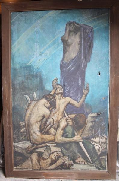 Contemplation (titre factice), Eugène Emmanuel Lemercier, 1901-1915