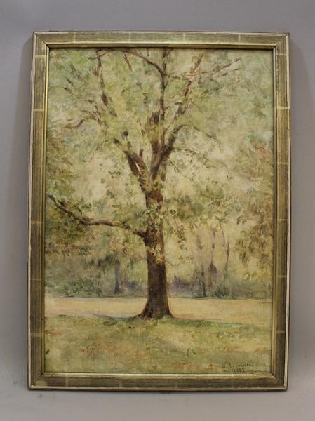 Etude d'arbre (titre inscrit), Marguerite Lemercier, 1923 achevée en