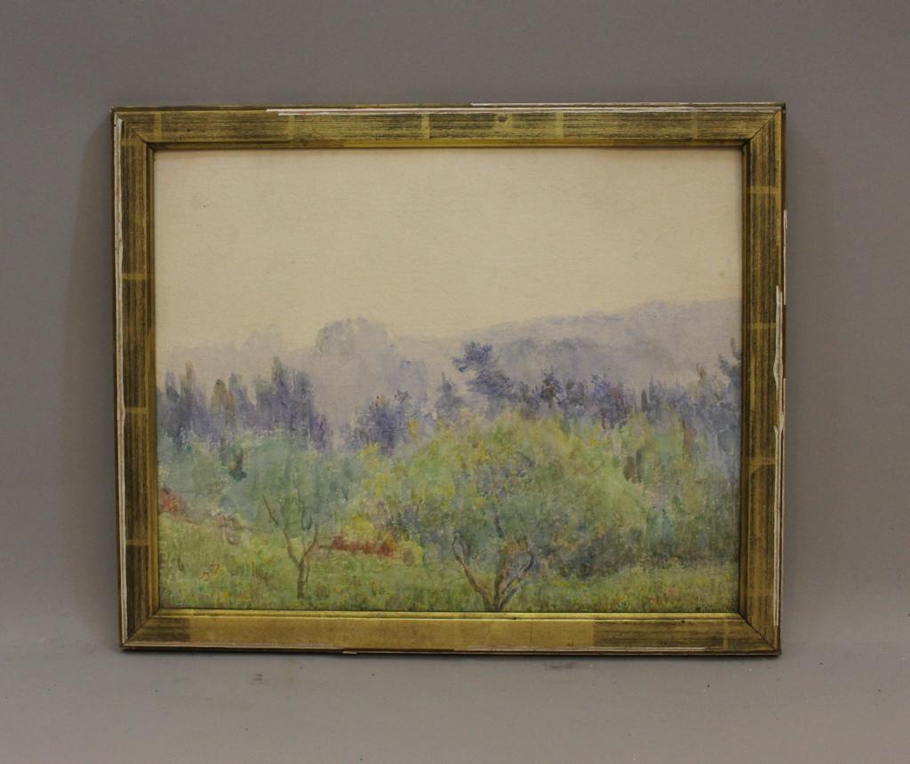 Paysage (titre factice), Marguerite Lemercier, 1927 achevée en