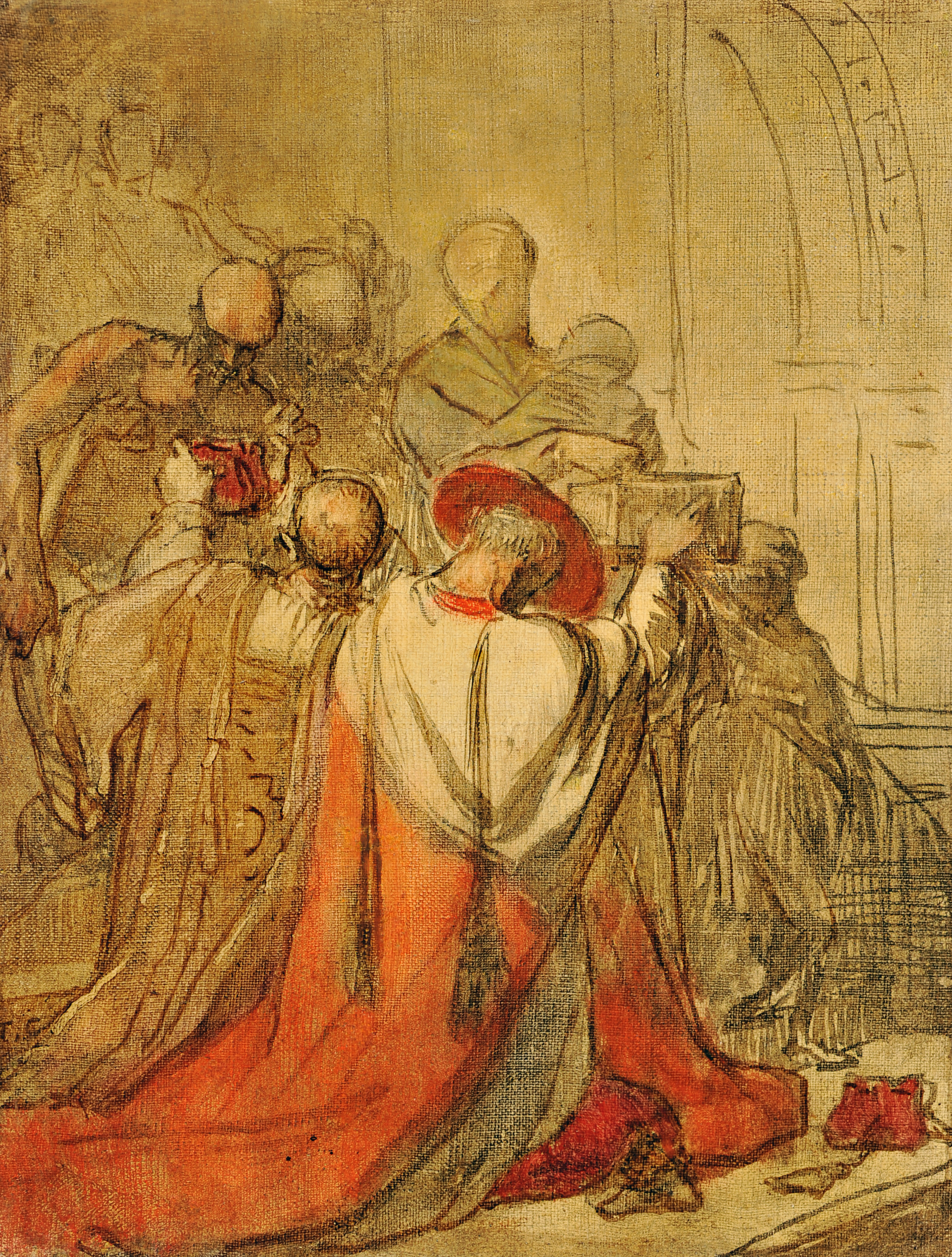Le denier de Saint Pierre, Thomas Couture, 3e quart 19e siècle