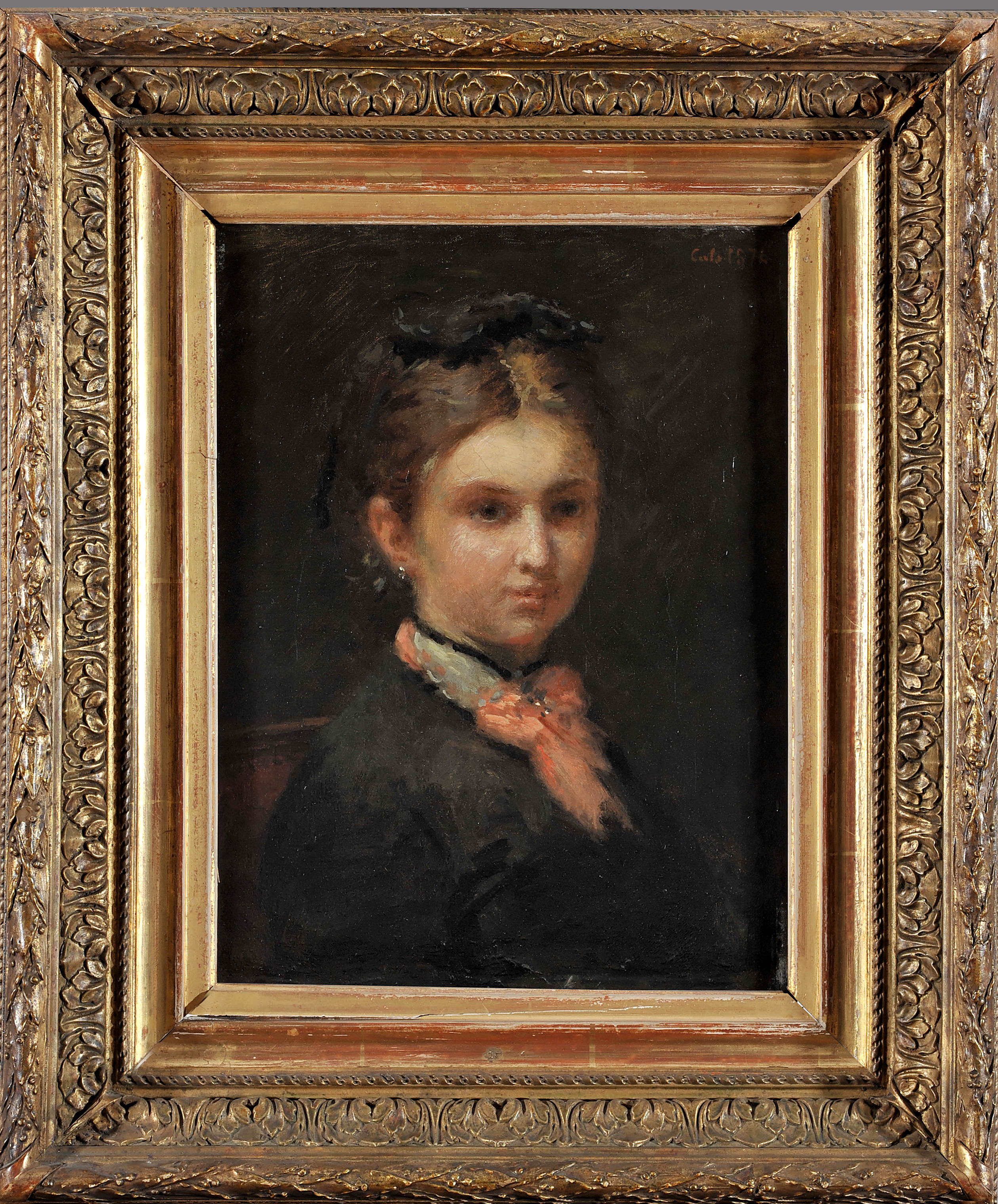 Portrait de Mlle Léonie-Rose Davy, Adolphe Félix Cals, 1874