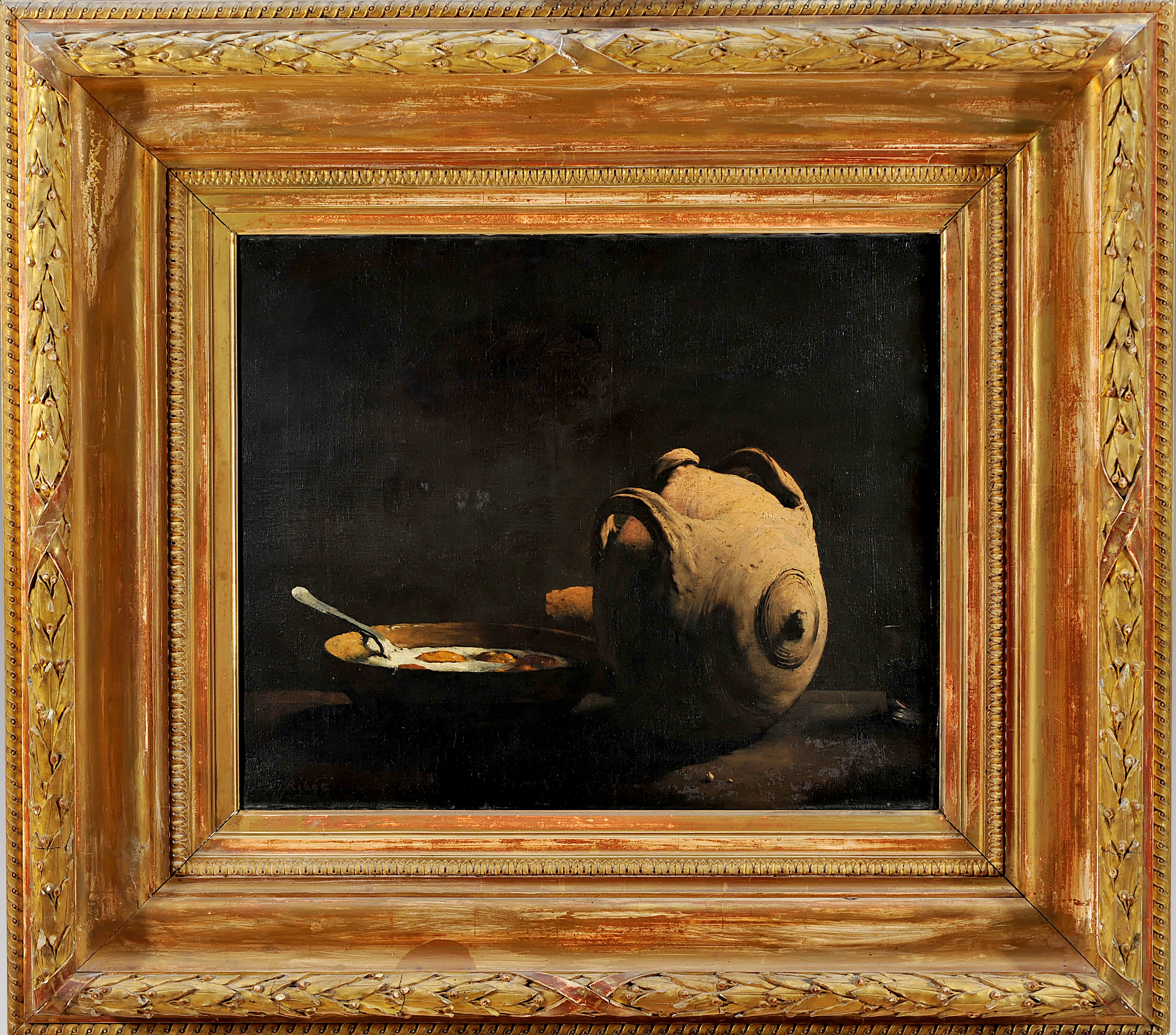 Nature morte aux oeufs sur le plat, Théodule Ribot, 1860-1875