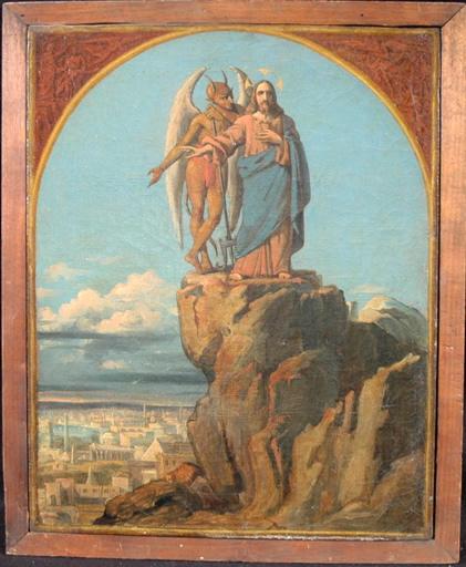 La tentation du Christ dans le désert, François Henri Alexandre Lafond, 19e siècle