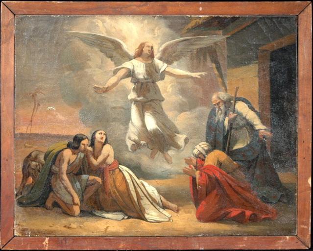 Scène biblique : Tobie, Karl Girardet, 19e siècle