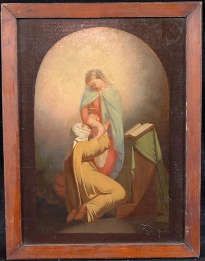 Sainte Thérèse adorant Jésus, Léon Joseph Billotte, 19e siècle