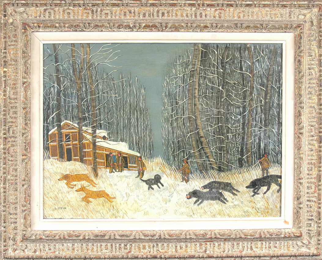 Chasse aux cerfs et aux sangliers, Louis Vivin, 1925-1928