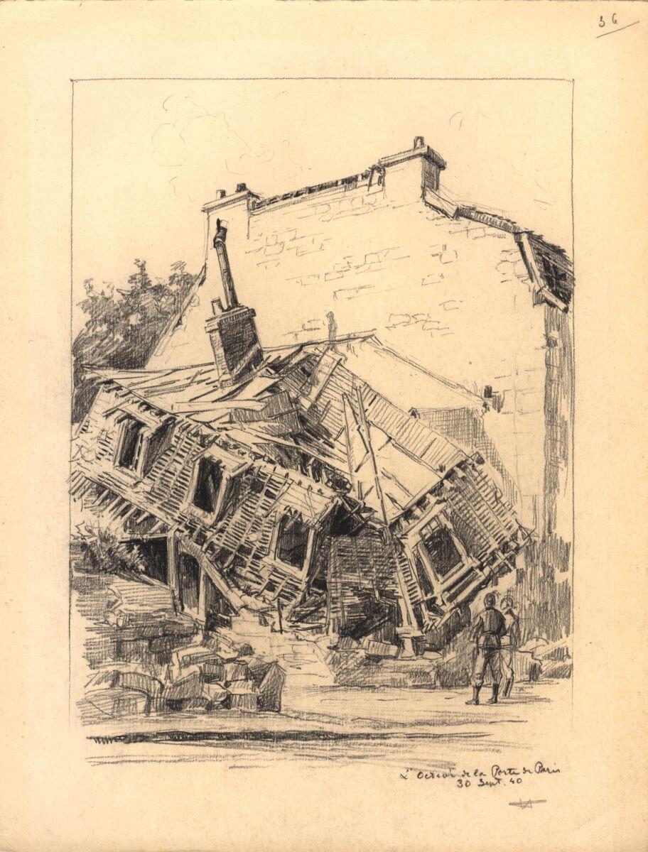 L’Octroi bombardé de la porte de Paris_0