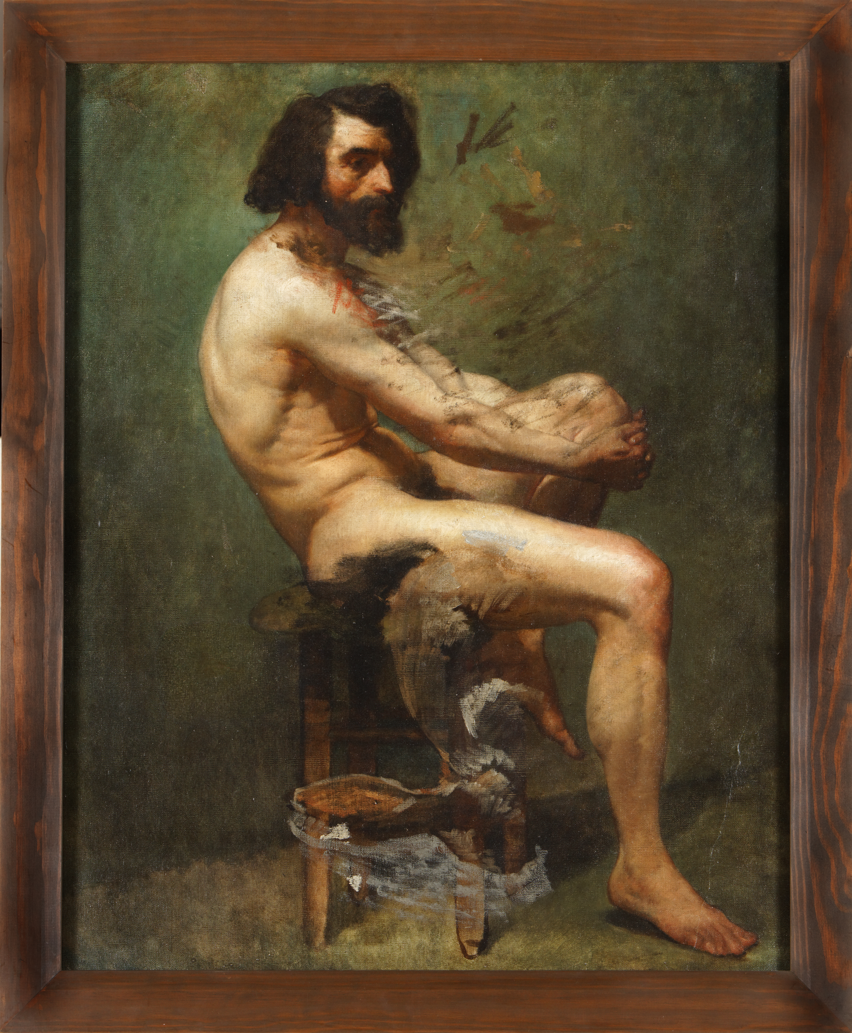 Nu masculin [recto] /canon [verso] — Thomas Couture