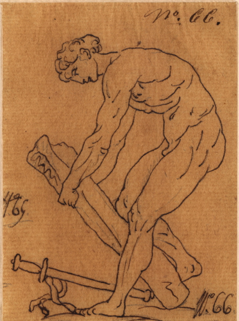 Thésée levant la pierre sous laquelle est cachée l’épée, Félix Boisselier, 1795-1805