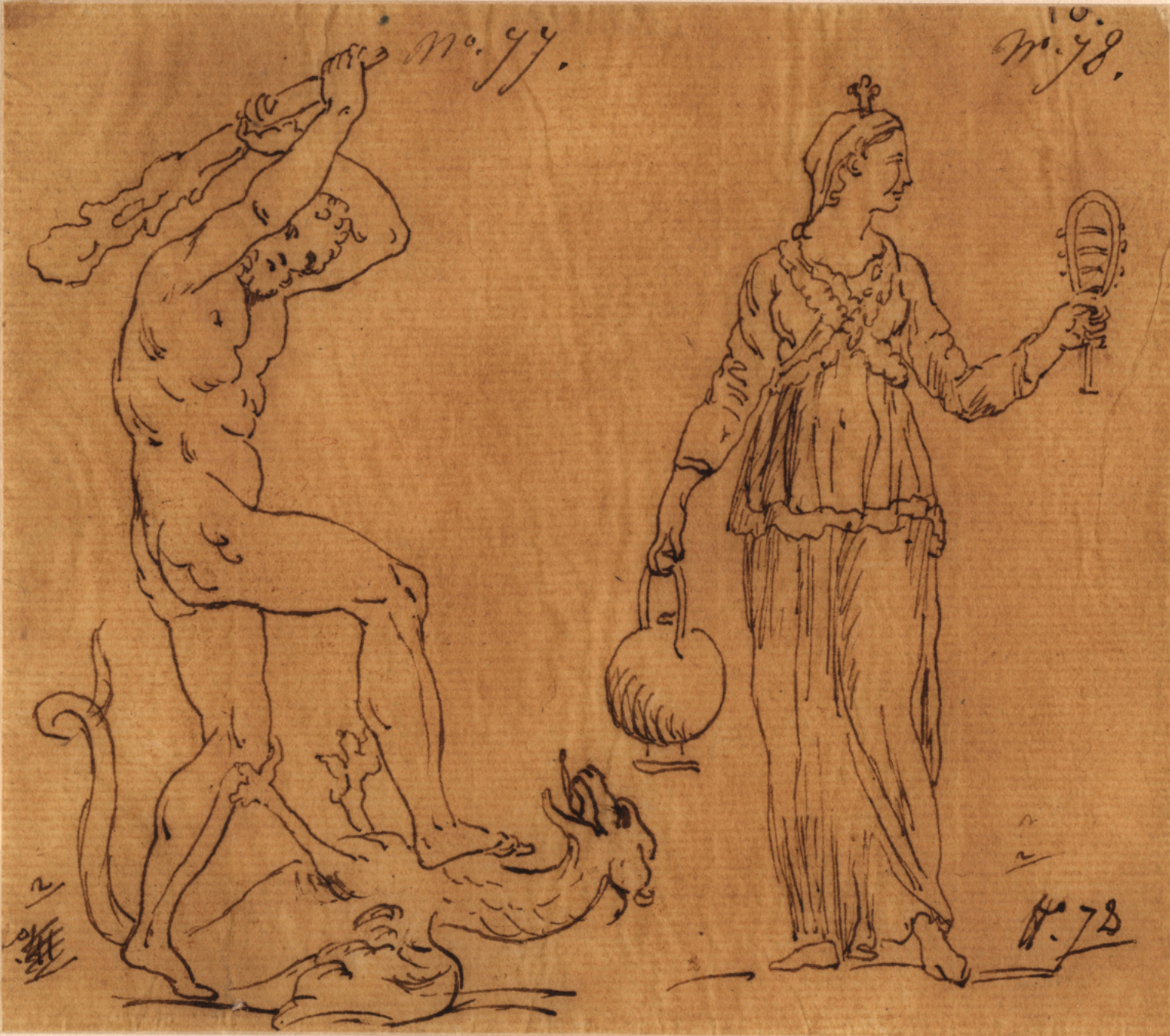 Hercule et le dragon des Hespérides ; Iris, Félix Boisselier, 1795-1805