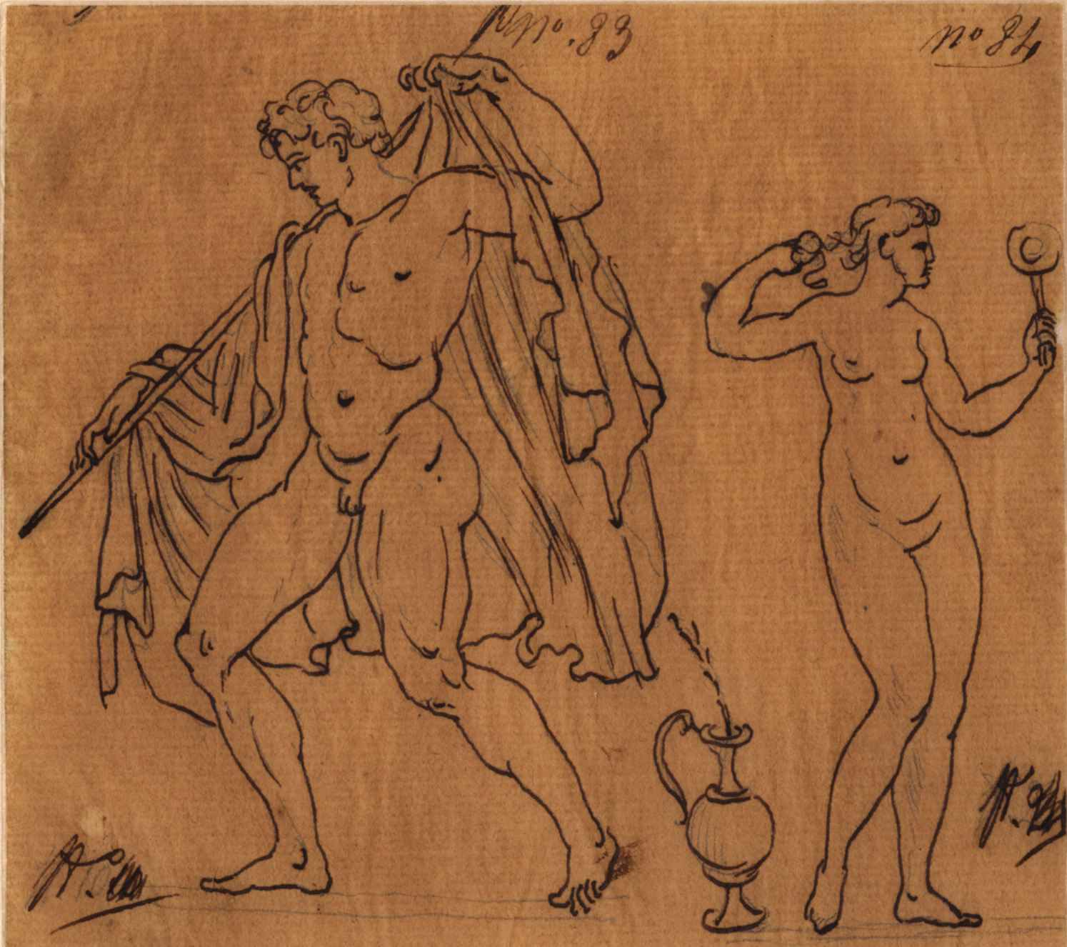 Bacchus ; Vénus se mirant, Félix Boisselier, 1795-1805