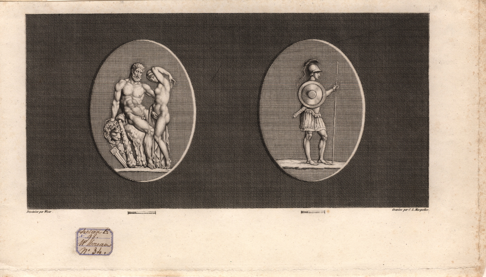 Hercule et Iole ; Soldat étrusque (titre ancien)_0