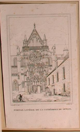 La façade nord de la cathédrale de Senlis (titre factice)_0