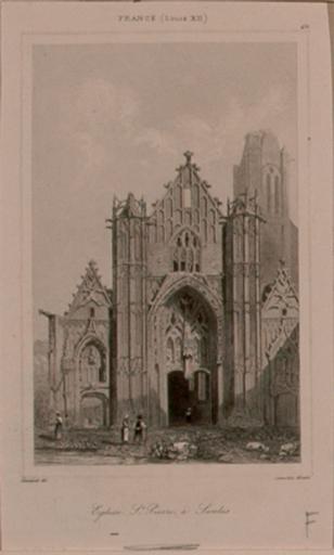 La façade ouest de l'église Saint Pierre, Senlis (titre factice)_0