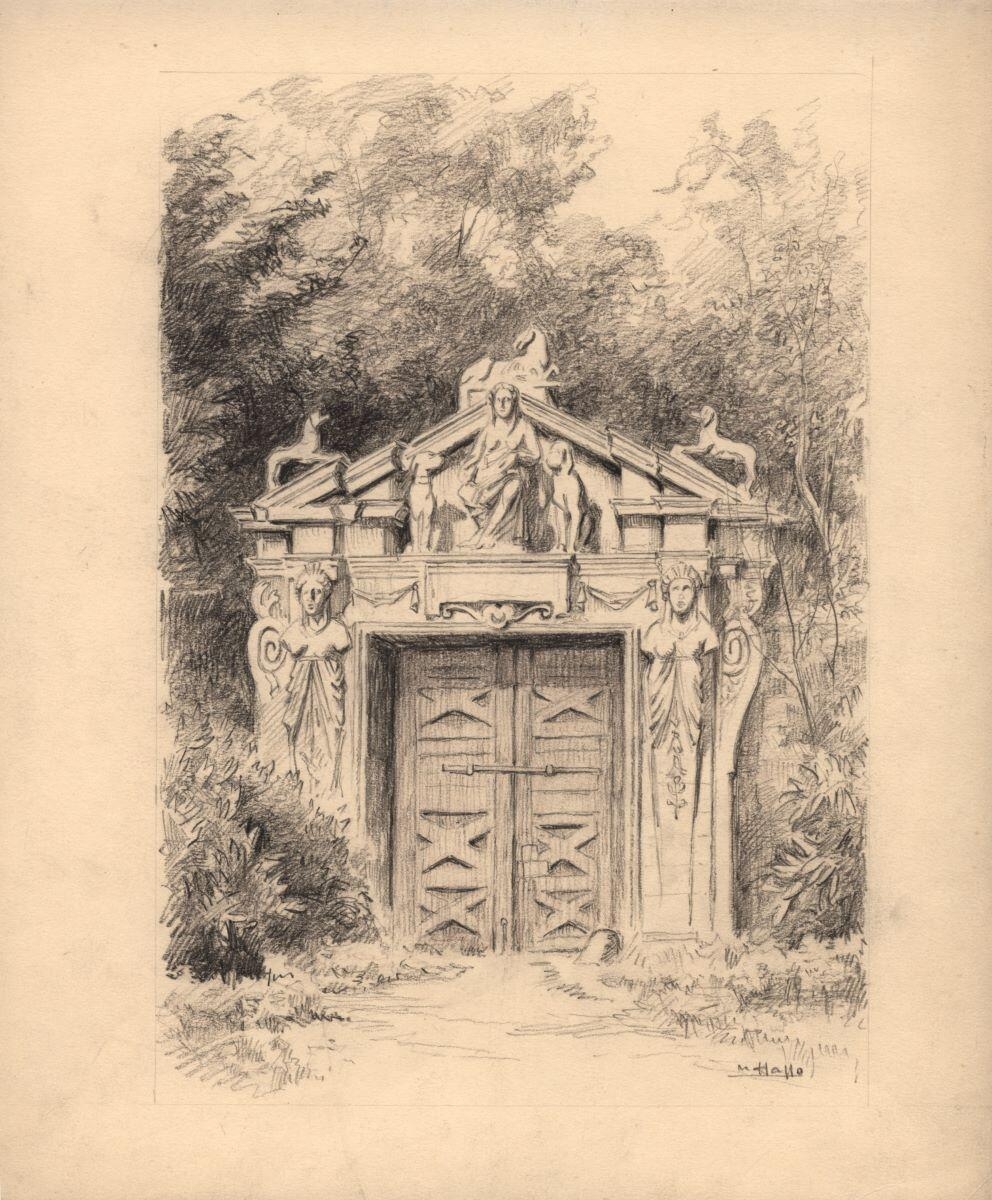 La porte Rouge au château de Raray (Oise)_0