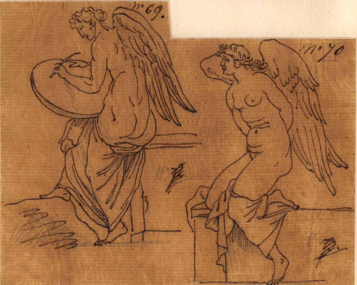 Victoire ; Victoire les mains lièes derrière le dos, Félix Boisselier, 1795-1805