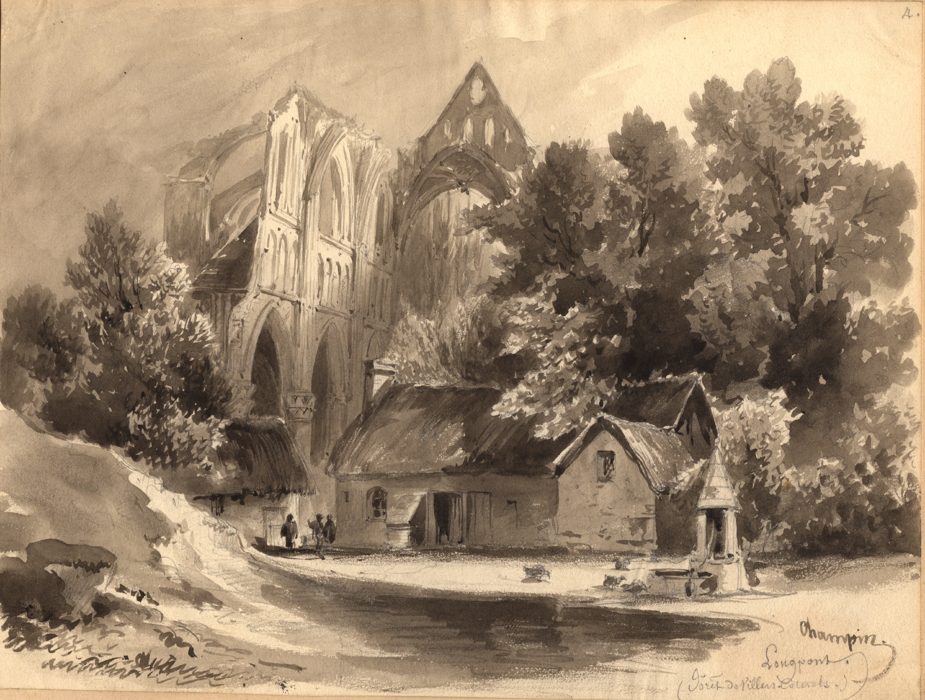 Longpont, forêt de Villers-Cotterêts (Oise), Jean-Jacques Champin, 1840-1847