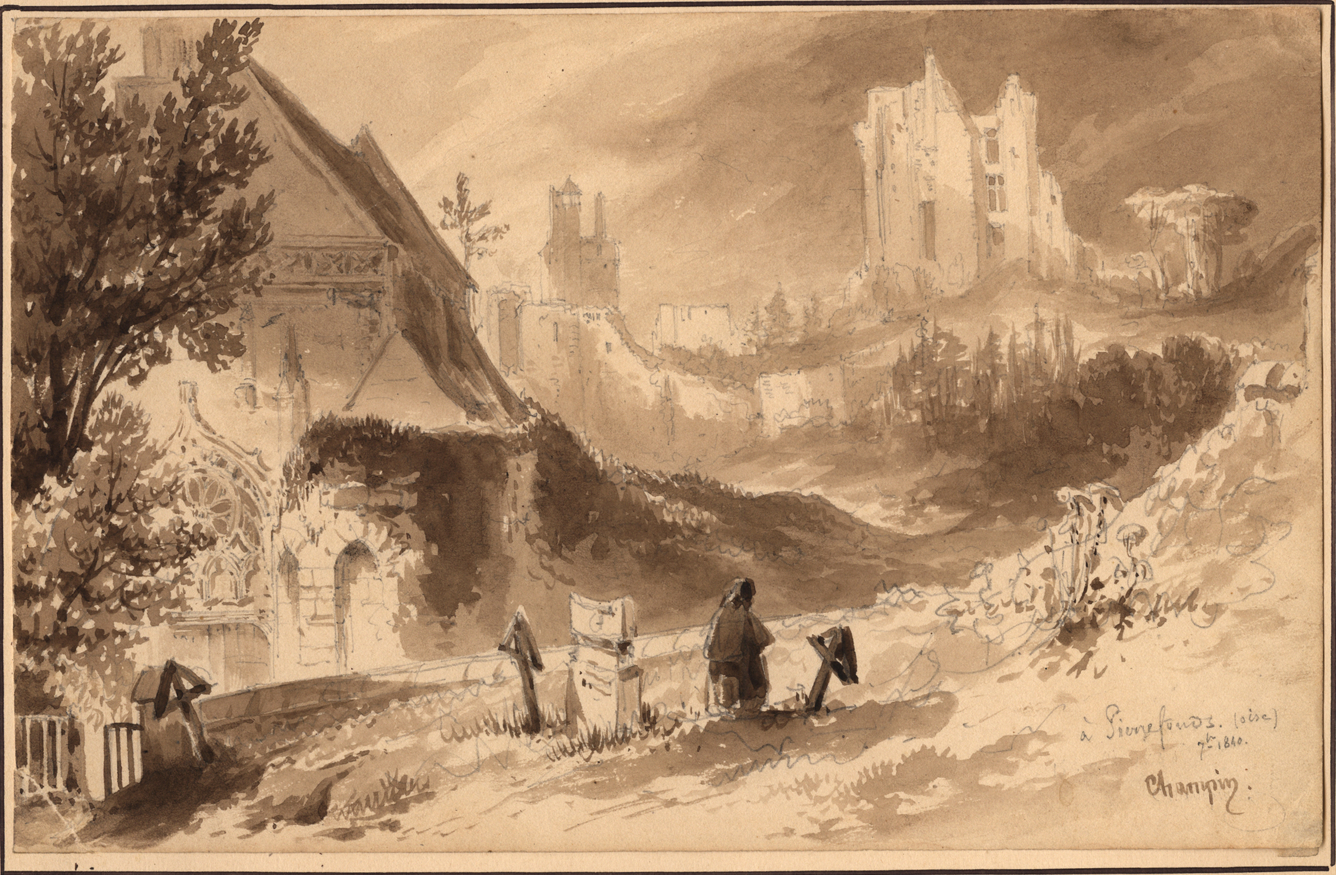 Pierrefonds (Oise), Jean-Jacques Champin, 1840