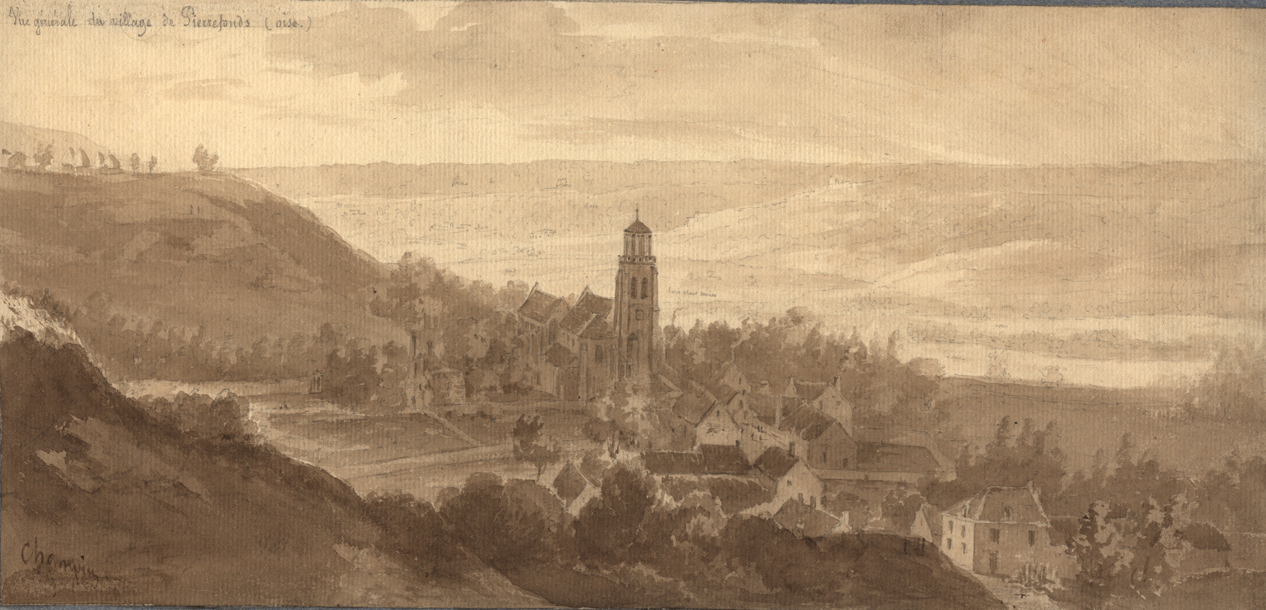 Village de Pierrefonds (Oise), Jean-Jacques Champin, 1840-1847