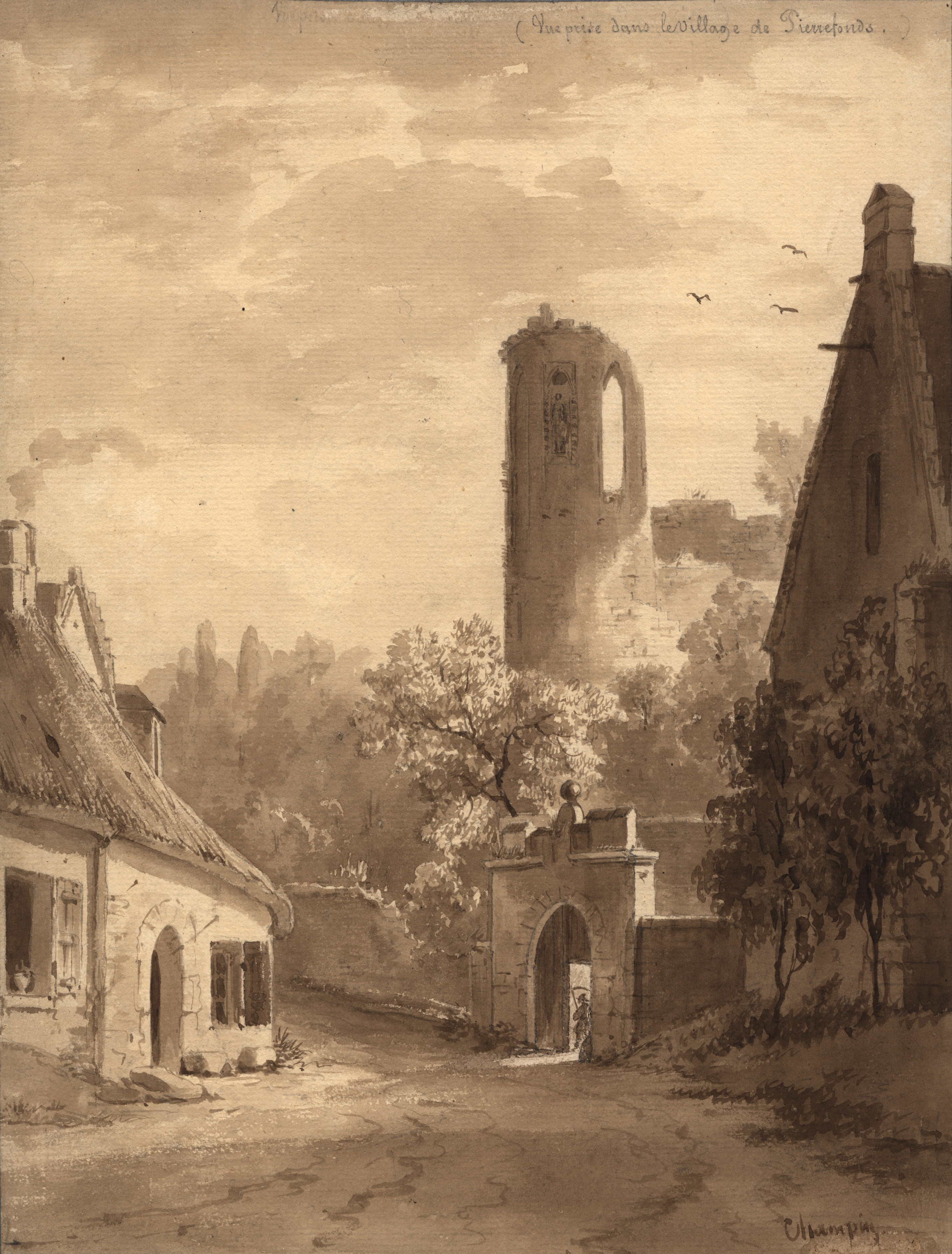 Village de Pierrefonds (Oise), Jean-Jacques Champin, 1840-1847