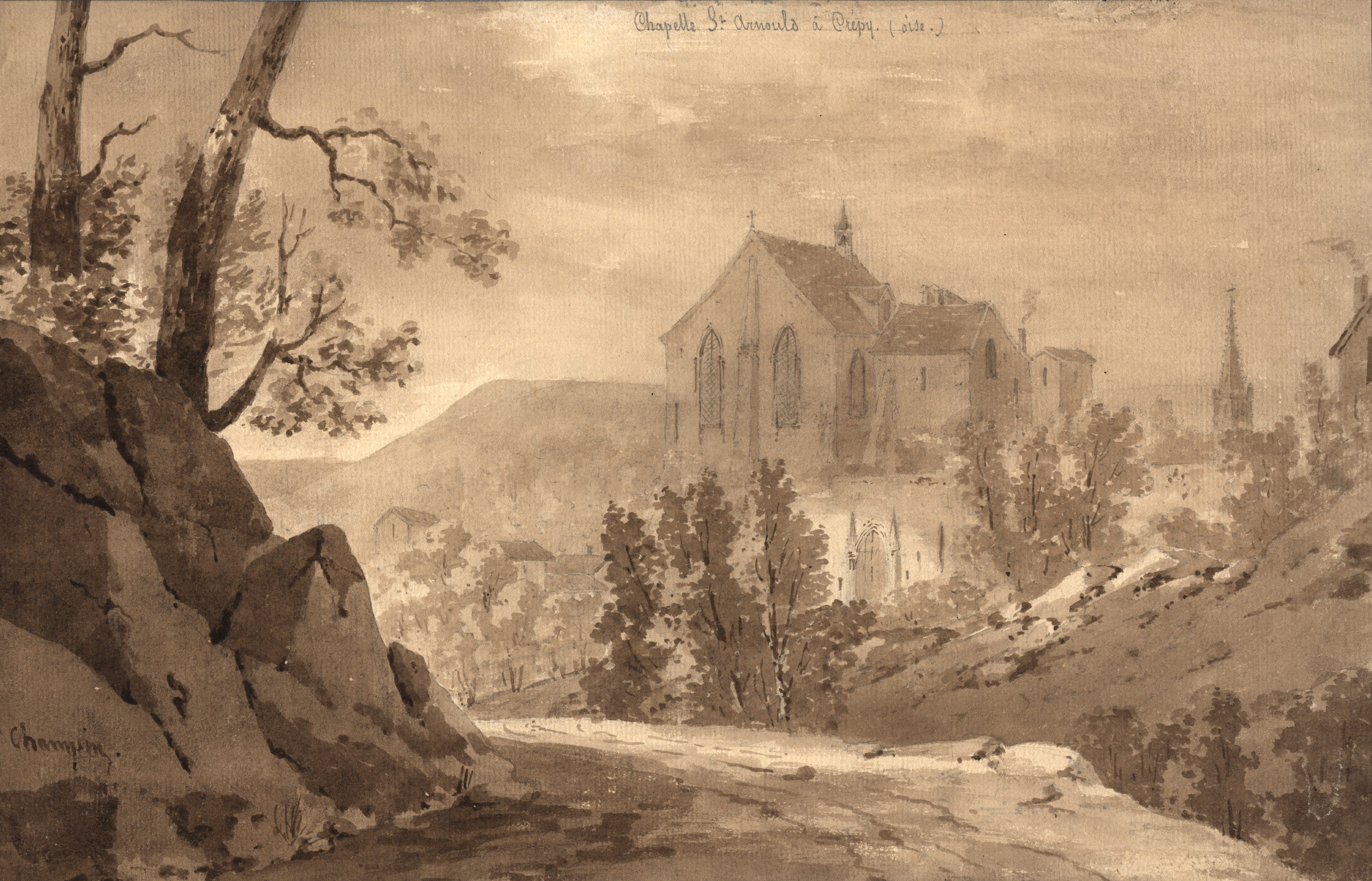 Chapelle Saint-Arnould à Crépy (Oise), Jean-Jacques Champin, 1840-1847