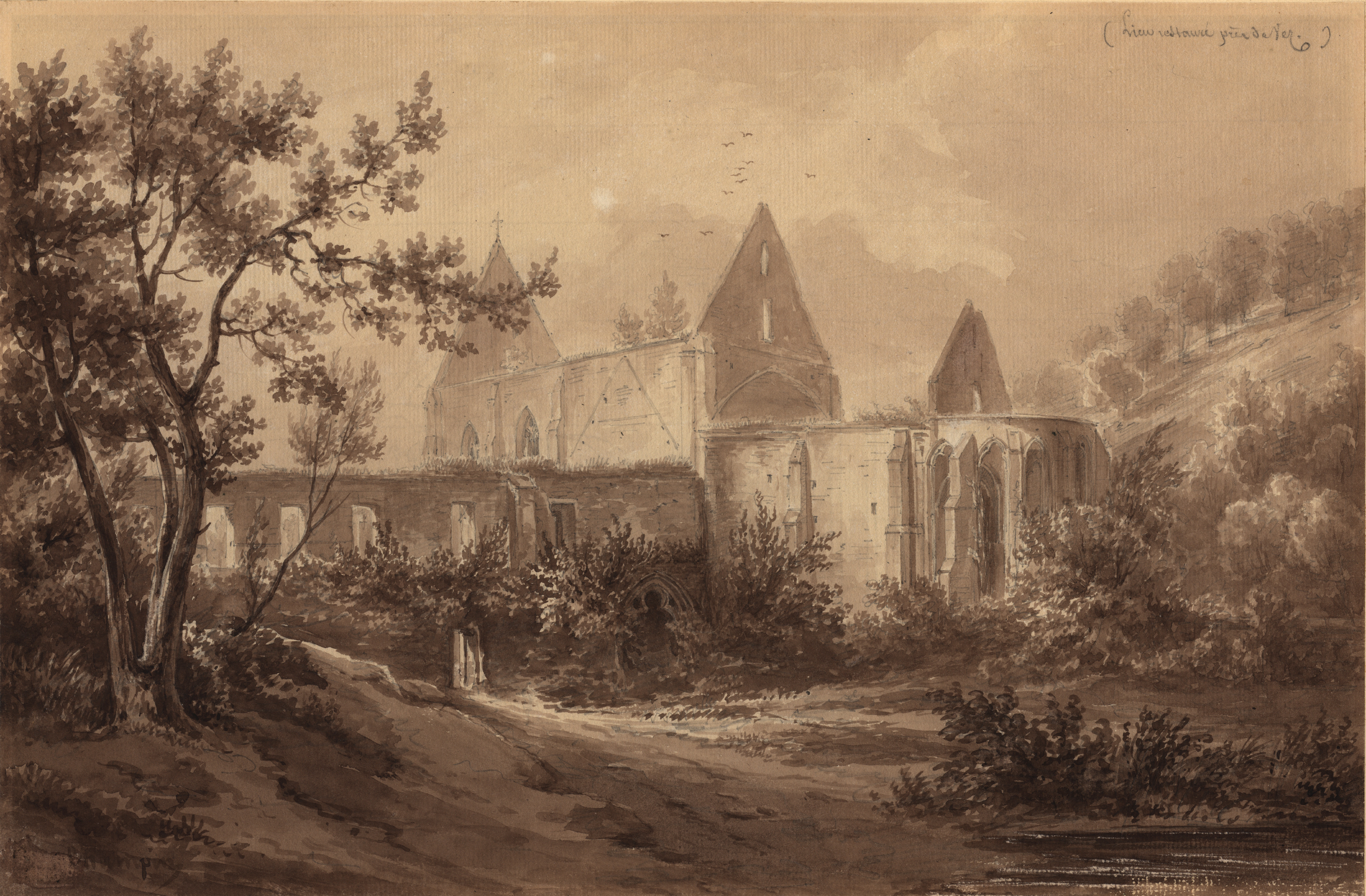 Lieu-Restauré près de Vez (Oise), Jean-Jacques Champin, 1840-1847
